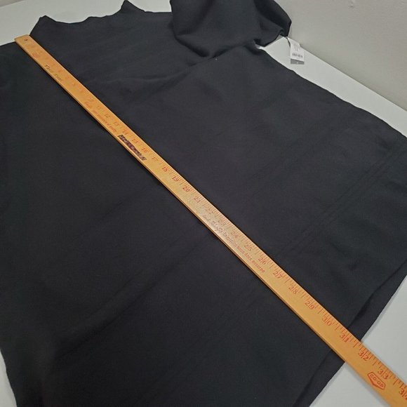 Chicos Sweater Womens 3 US XL Black Asymmetrical Stretch Minimalist Capsule - Picture 11 of 12